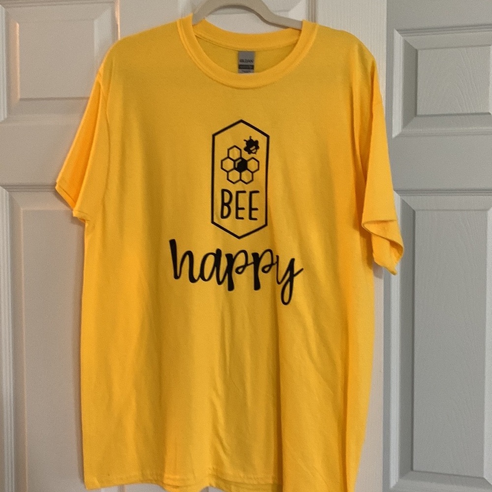 Bee Happy T-shirt Handmade